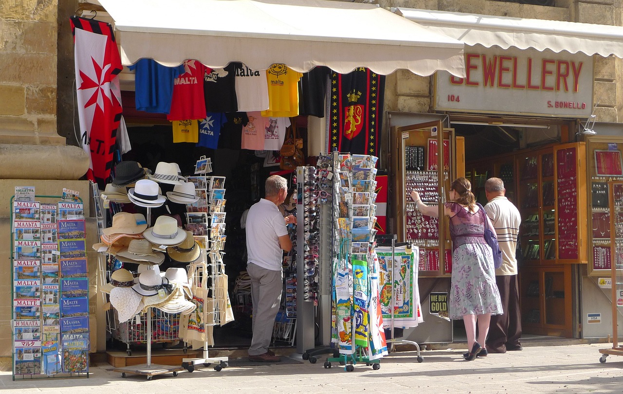 Devanture de magasin de souvenir
